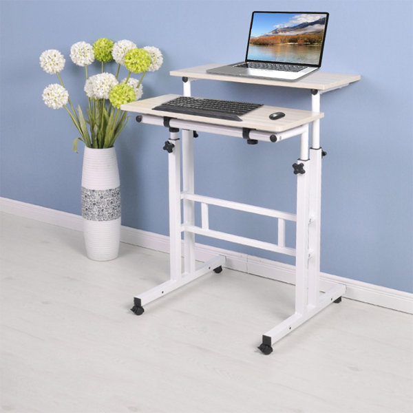 Angel Queen 60Cm Adjustable Height Stand Up Laptop Desk Computer